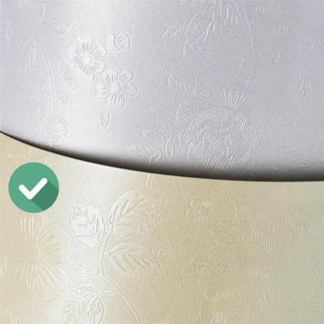 Karton ozdobny Argo A4/220/20szt Floral Kremowy